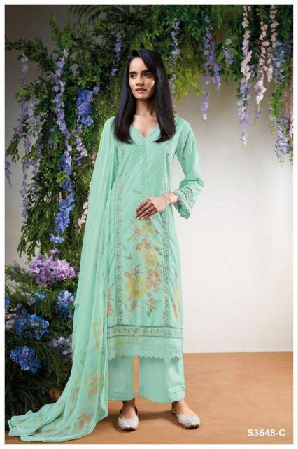 Ganga nyomi 3648 Wholesale dress materials online